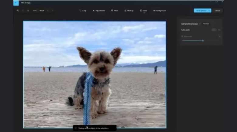 Windows Fotos permite eliminar elementos de imágenes con su nuevo borrador impulsado por IA generativa