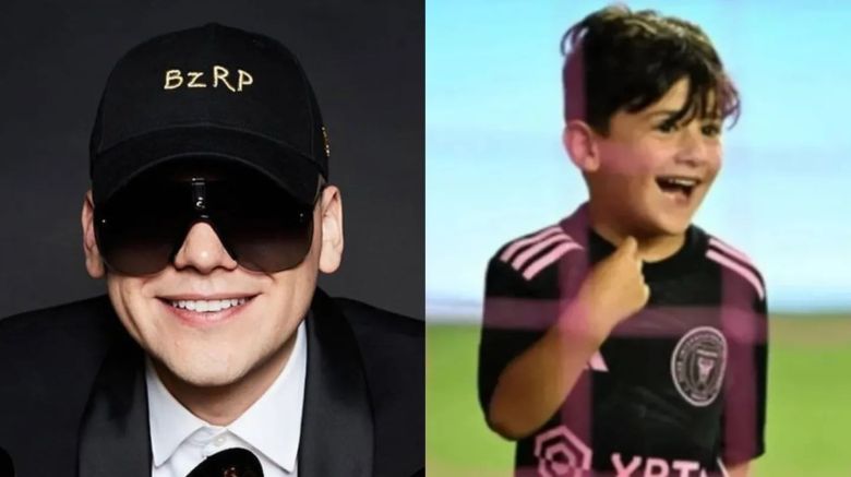“Ponete la gorrita”: la foto del hijo menor de Lionel Messi que se volvió viral y emocionó a Bizarrap